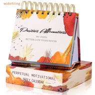 widefiling 2024 Motivational Calendar Daily Inspirational Quotes Creative Positive Desk Mindfulness Self Care Calendar Planner Cute Nice