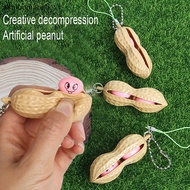 【AMSG】 Simulated Peanut Toys Pack Creativity Anti Stress Vent Squishy Squeeze Deion Toys Cute Funny Keychain Child Adults Toy Hot