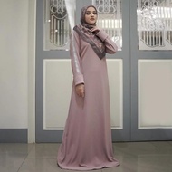 Terbaru Dress Muslim Mandjha Ivan Gunawan - Lady Knitt Pink | Gamis