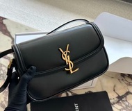 全新 YSL Saint laurent solferino 小牛皮hobo袋 單肩包 女款 黑色
