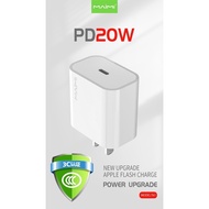 Maimi PD 20W Charger Set (Model T61) Head With Cable Fast Charging Type-C 1 Port Genuine 1