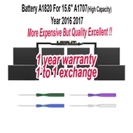 Battery A1820 6680mAh {High Capacity} For 15.6" A1707 2016 2017