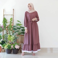 Dress TRAND model Baju Gamis Remaja Terbaru N muslimah Kekinian 2022 G