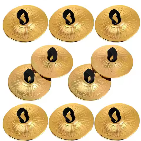 4Pcs Copper Finger Cymbals Small Finger Cymbals Belly Dancing Mini Cymbals Musical Instrument Saucer