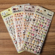 4Pcs Kawaii 3D Animal Seal Stickers Cute Waterproof Decals Notebook Planner Handcraft DIY Decor