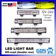 GBS Truck LED Light Bar 12V 24V Super Bright Off-Road Spot Light Lori LED Bar Light 4X4 Strobe Flash