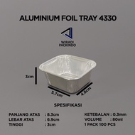 Aluminum Foil Tray 80ml - 4330 | Aluminum Foil Tray Without Lid