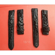 18/16 crocodile leather watch strap with personality