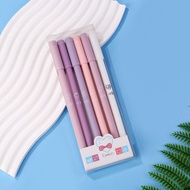 Pena Gel 0.5mm 1 Set 6Pcs Warna Pastel Aesthetic Pulpen Gel 6 IN 1 Warna Gradasi Morandi Color Bolp