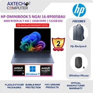 HP OmniBook 5 NGAI 16-bp0058AU/16-bp0059AU/16-bp0060AU/16-bp0061AU 16" 2K Laptop (AI 7 445, 16GB, 51