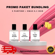 PROMO BELI 1 GRATIS 2 PARFUM DAPAT EMAS SERIES VANILA - FARFUM MINYAK WANGI TAHAN LAMA