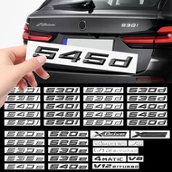 ABS Black Letters For Car BMW M Logo 520e 525e 530e 528d 535d 518i 540i 545i 550i Xdrive 4MATIC Trun
