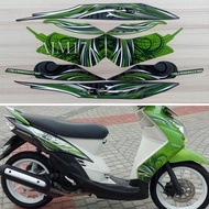 HIJAU MIO SOUL 2009 GREEN STRIPING STICKER