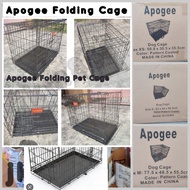 APOGEE DOG CAGE FOLDABLE COLLAPSIBLE WITH PLASTIC MATTING POWDER COATED DOG CAGE FOLDING DOG CAGE COLLAPSIBLE DOG CAGE WITH POOP TRAY CAT CAGE WITH POOP MATTING