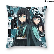 Hot Muichiro Tokito Poster Pillow Case Home Decorative Anime Manga Demon Slayer Cushion Cover Throw 