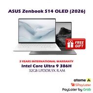 [2026] 1TB ASUS Zenbook S14 3K OLED Laptop - 32GB LPDDR5X RAM / Intel Core Ultra 9 Processor 386H - 