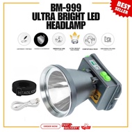 BM-999 Waterproof Diving Headlamp 500W Underwater Flashlight Ultra Bright LED Headlight for Outdoor 