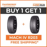 2pcs THUNDERER 165/65R13 MACH IV R203 77T Car Tires