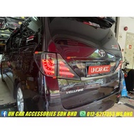 TOYOTA VELLFIRE ALPHARD ANH20 2008-2014 LED TAILLAMP TAIL LAMP SMOKE CLEAR