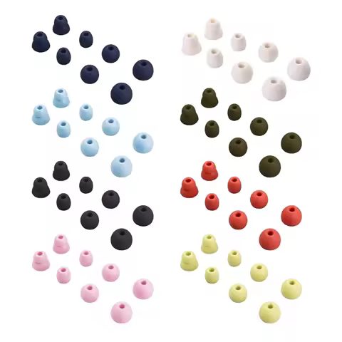 4Pairs Earbuds Cover In-Ear Tips Soft Silicone Ear Buds Accessories for Beats Flex / X / Powerbeats 