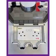 13A Double Outdoor Waterproof Switch Socket