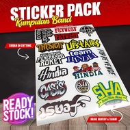 STICKER PACK BAND COLLECTION 1 SET STICKER BAND STICKER PACK