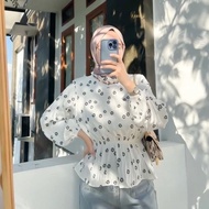 Atasan Bytha Floral Blouse -01 Atasan Wanita Bytha floral // Kemeja blouse bytha motif floral kekini