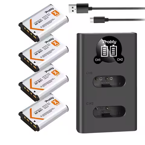 NP-BX1 NP BX1 Bx1 1800mAh battery + LED USB Charger with Type C for Sony DSC-RX100 WX500 HX300 WX300