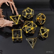 Hollow Dice Metal Dungeons and Dragons Dice 3D Polyhedron TRPG Dice 3D Role Play Flying Dragon XERP