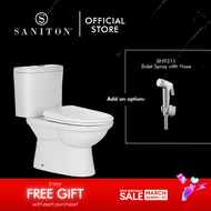 SANITON Indica ST2999 Close-Coupled Toilet Bowl with Bidet Spray