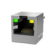 SYT511Q070AB2A8D Single Port Gigabit Integrated with Light Strip Shielded Vertical RJ45 Network Conn