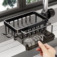 Source Space Aluminum Faucet Rack Kitchen Dishwashing Sink Drain Basket Multifunctional Rag Rack