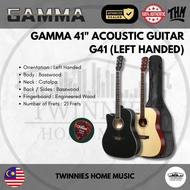 GAMMA G41, 41 INCH LEFT HANDED DREADNOUGHT WITH CUTAWAY ACOUSTIC GUITAR (G41LH)