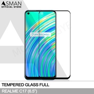 Tempered Glass Full Realme C17 | Anti Gores Kaca - Hitam
