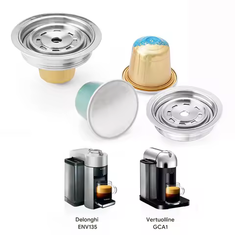 For Vertuo Pop Vertuoline Next Reusable Coffee Capsule Adapter Nespresso Converts to Vertuoline Pods