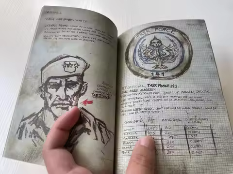 Game Call Of Duty John 'SOAP' MacTavish Journal Diary COD Cosplay Props Replica