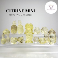 🔮🇸🇬 Mini Citrine Huat Kueh/Pineapple/Daruma/Gold Swallowing Beast Carving | Natural Crystals | Crystal Design