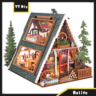 Robotime Rolife, 3D DIY Miniature House Tree House, Alien European Villa, Miniature Model [Triangle 
