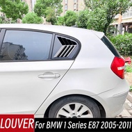 For 2005-2011 BMW 1 Series E87 Bodykit Car Rear Window Side Vent Shutter Louver Cover Trim Black Car