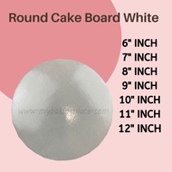 Round Cake Board White Board Premium White Cake Board Round Papan Kek White Papan Kek Murah Cake Boa