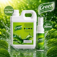 [GALLON + 1 BOTTLE] "GREEN" GLASSES CLEANING WATER 1 LITER REFILL + 1 BOTTLE OF 30ML SPRAY