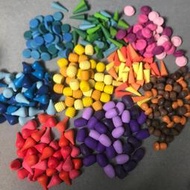 彩虹積木類櫸木小可愛散裝兒童創意玩具早教益智玩具