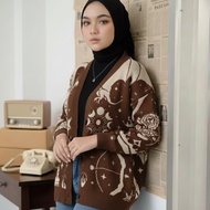 Arcade Women's Knit Cardigan Premium Oversize Knitwear Cardigan Woman Knitwear Woman