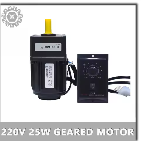 1:3-1:300 415-4.2RPM 220V 25W AC Reversible Gear 4RK25GN-C Variable Speed Motor AC Gear Reducer Moto