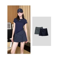 Fairy.store Aurora Skirt Short Tennis Korean Style Striped TS2135