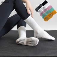 [Alasuo] Women Anti-Slip Sock Trampoline Yoga Sock Cotton Breathable Pilates Socks Elasticity Sport Outside Sport Socks [SG]