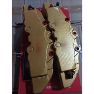 Gold Carbon Car Brake Caliper Brake Disk Cover