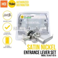 LY Yale Essential Lever Entrance Lockset Doorknob Vl4447 Vl4427 Us15 Satin Nickel