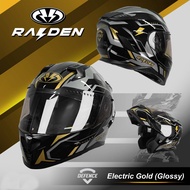 หมวกกันน็อค เปิดคาง /Raiden Flip Up Defence  #12 Electric Gold   **เลือกขนาดได้**
