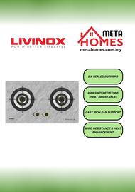 Livinox 2 x Sealed Burners Gas Hob LGH-438G 2B-SL